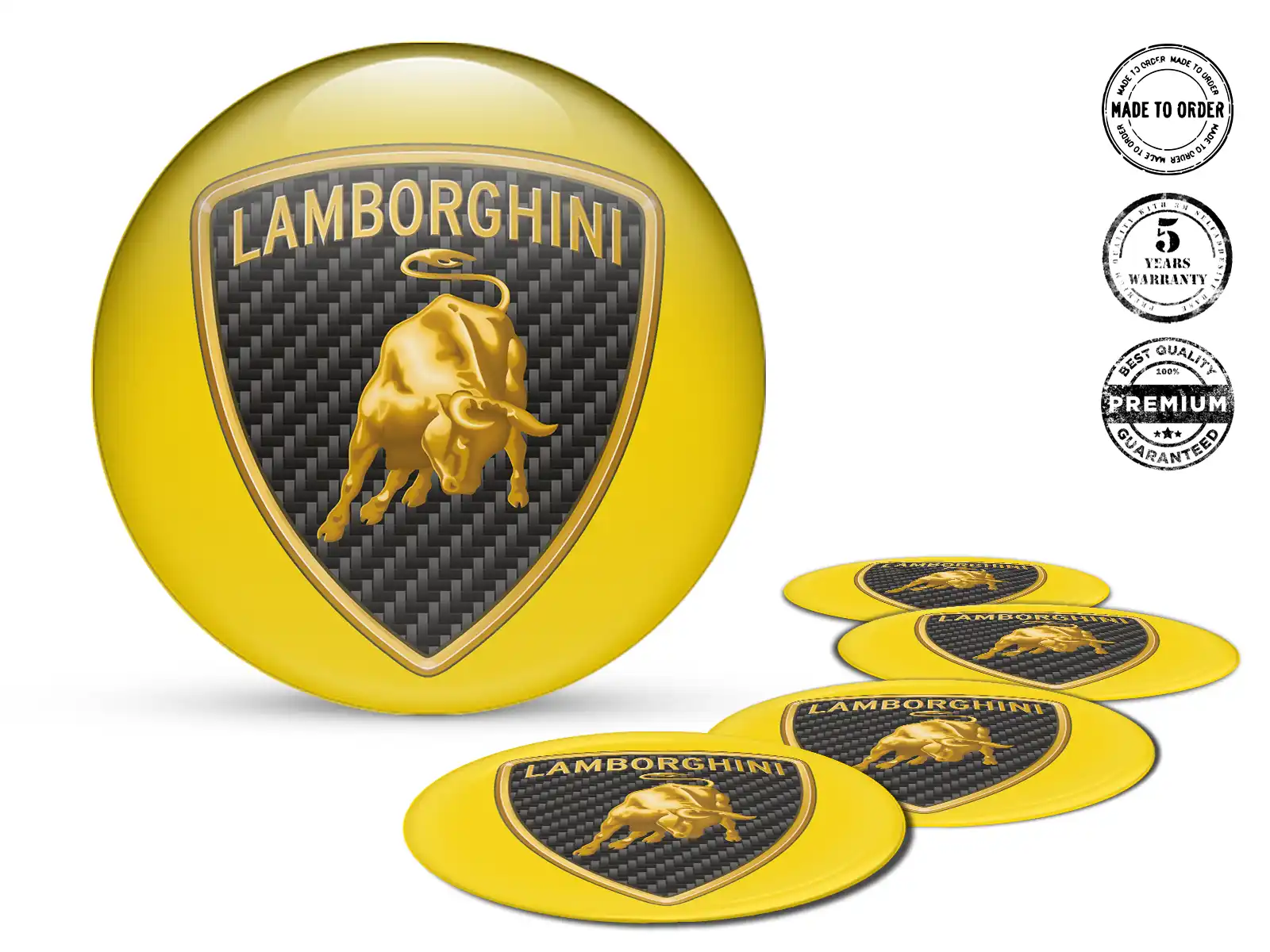 Lamborghini Radfelgen-Aufkleber Logo Premium Harz-Sticker